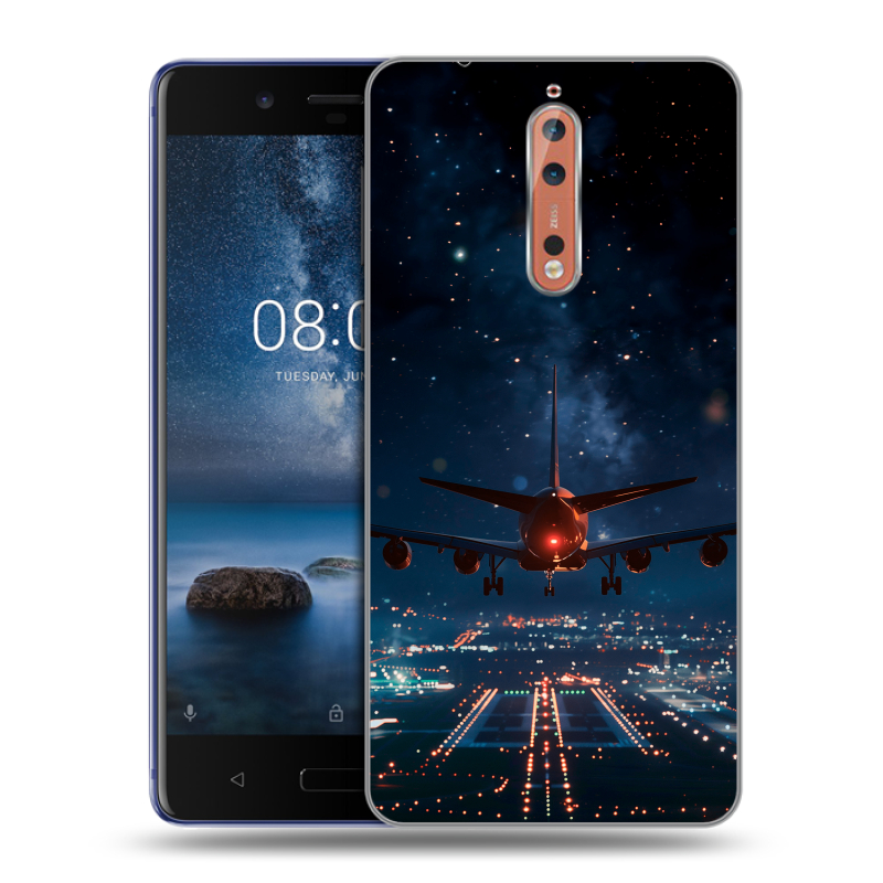 Пластиковый чехол на Nokia 8 с принтом самолет Пластиковый чехол на Nokia 8 с принтом самолет