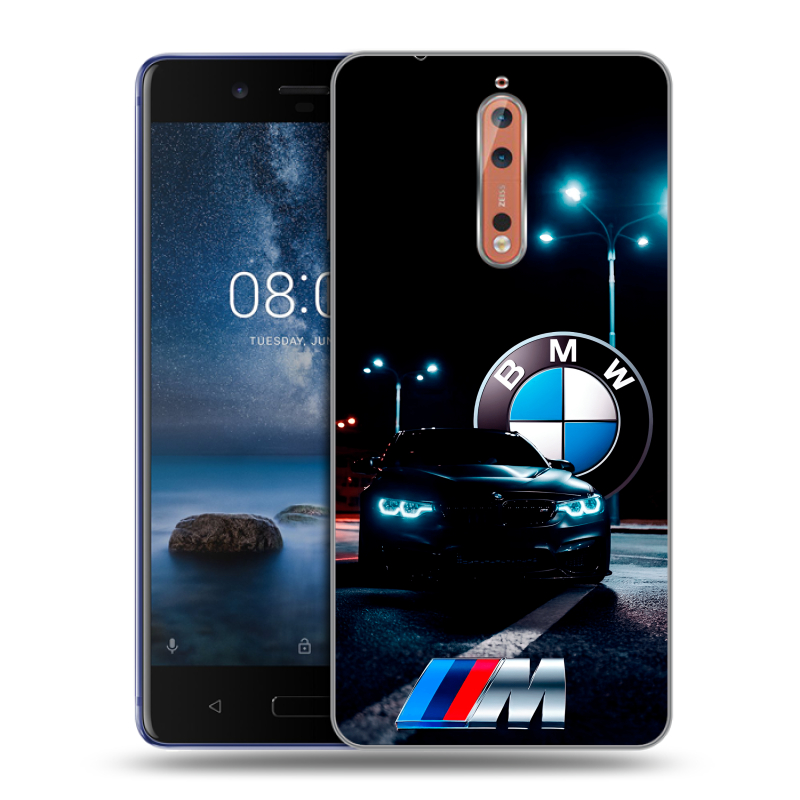 Пластиковый чехол на Nokia 8 с принтом БМВ BMW Пластиковый чехол на Nokia 8 с принтом БМВ BMW