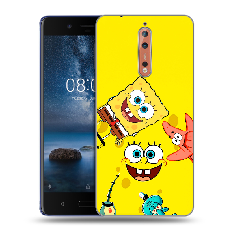 Пластиковый чехол на Nokia 8 с принтом Спанч боб Спанчбоб Пластиковый чехол на Nokia 8 с принтом Спанч боб Спанчбоб