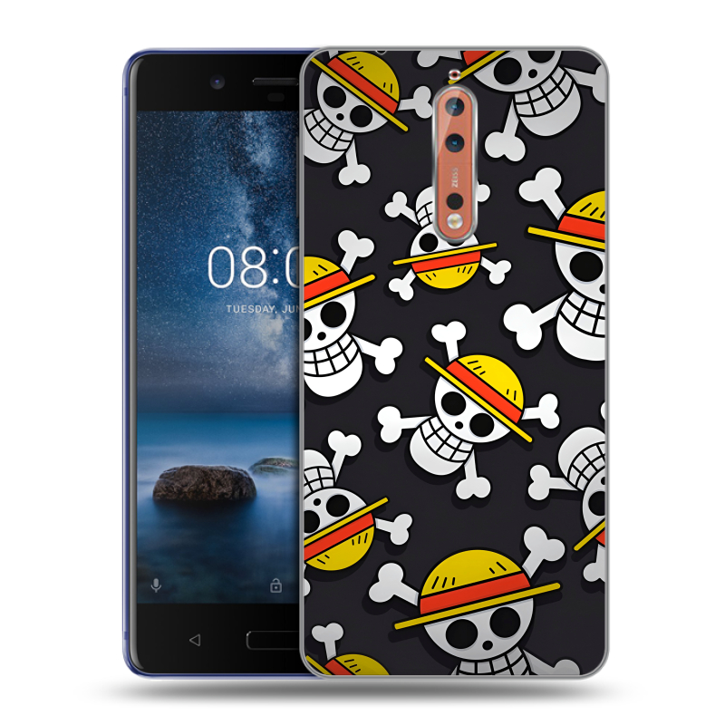 Пластиковый чехол на Nokia 8 с принтом One Piece Ван Пис Пластиковый чехол на Nokia 8 с принтом One Piece Ван Пис