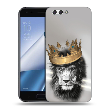 Силиконовый чехол на ASUS ZenFone 4 ZE554KL с принтом Лев с короной Силиконовый чехол на ASUS ZenFone 4 ZE554KL с принтом Лев с короной