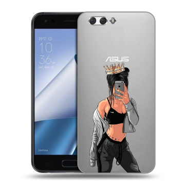 Силиконовый чехол на ASUS ZenFone 4 ZE554KL с принтом Женские принты