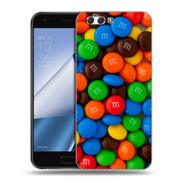 Силиконовый чехол на ASUS ZenFone 4 ZE554KL с принтом Конфеты