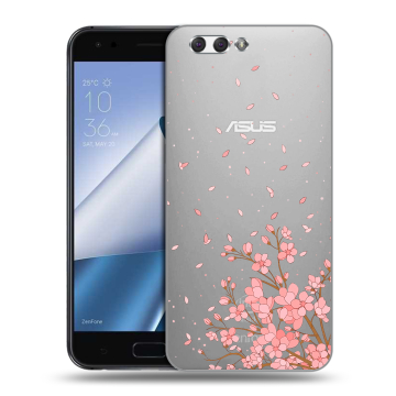 Силиконовый чехол на ASUS ZenFone 4 ZE554KL с принтом Ветка сакуры