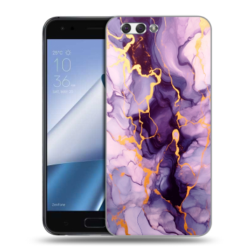 Силиконовый чехол на ASUS ZenFone 4 ZE554KL с принтом Мрамор