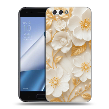 Силиконовый чехол на ASUS ZenFone 4 ZE554KL с принтом Цветы