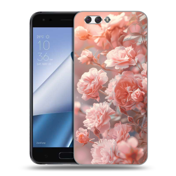 Силиконовый чехол на ASUS ZenFone 4 ZE554KL с принтом Розовые розы