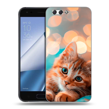 Силиконовый чехол на ASUS ZenFone 4 ZE554KL с принтом котик