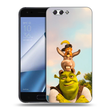 Силиконовый чехол на ASUS ZenFone 4 ZE554KL с принтом Шрек Shrek