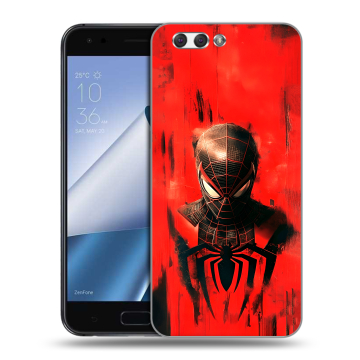 Силиконовый чехол на ASUS ZenFone 4 ZE554KL с принтом человек паук spiderman