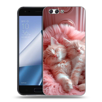 Силиконовый чехол на ASUS ZenFone 4 ZE554KL с принтом котята котики Силиконовый чехол на ASUS ZenFone 4 ZE554KL с принтом котята котики
