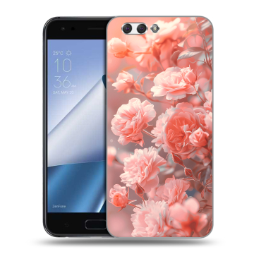 Силиконовый чехол на ASUS ZenFone 4 ZE554KL с принтом Розы цветы