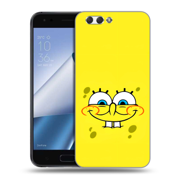 Силиконовый чехол на ASUS ZenFone 4 ZE554KL с принтом спанчбоб спанч боб