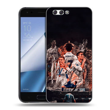 Силиконовый чехол на ASUS ZenFone 4 ZE554KL с принтом Реал Роналдо Real Ronaldo