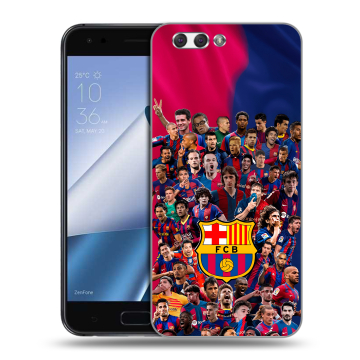 Силиконовый чехол на ASUS ZenFone 4 ZE554KL с принтом Барселона Barcelona