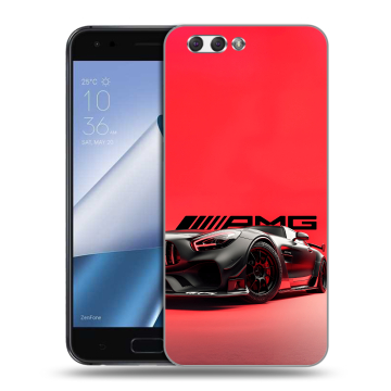 Силиконовый чехол на ASUS ZenFone 4 ZE554KL с принтом Мерседес Mercedes AMG