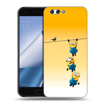 Силиконовый чехол на ASUS ZenFone 4 ZE554KL с принтом Миньоны