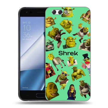 Силиконовый чехол на ASUS ZenFone 4 ZE554KL с принтом Шрек Shrek