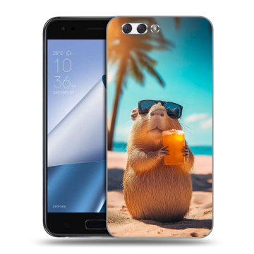 Силиконовый чехол на ASUS ZenFone 4 ZE554KL с принтом Капибара