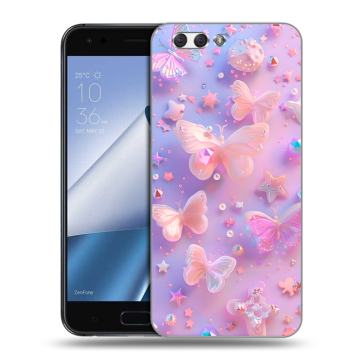 Силиконовый чехол на ASUS ZenFone 4 ZE554KL с принтом Бабочки