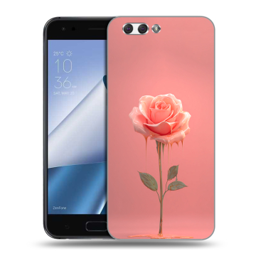 Силиконовый чехол на ASUS ZenFone 4 ZE554KL с принтом Розовая роза