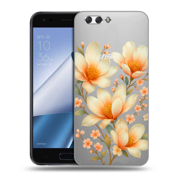 Силиконовый чехол на ASUS ZenFone 4 ZE554KL с принтом Цветы