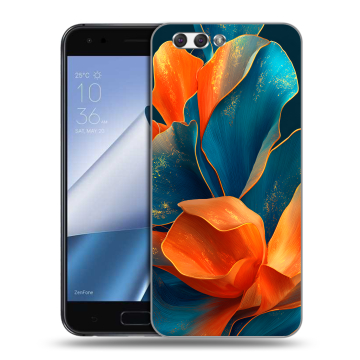 Силиконовый чехол на ASUS ZenFone 4 ZE554KL с принтом Цветы