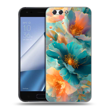 Силиконовый чехол на ASUS ZenFone 4 ZE554KL с принтом Цветы