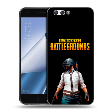 Силиконовый чехол на ASUS ZenFone 4 ZE554KL с принтом PUGB ПАГБ
