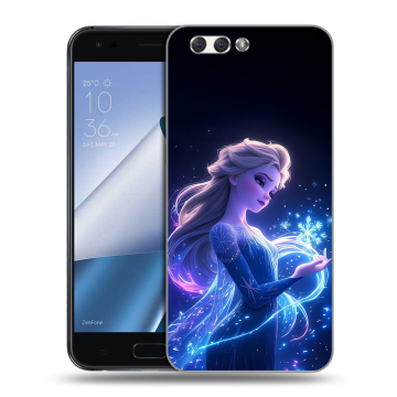 Силиконовый чехол на ASUS ZenFone 4 ZE554KL с принтом Холодное сердце Frozen