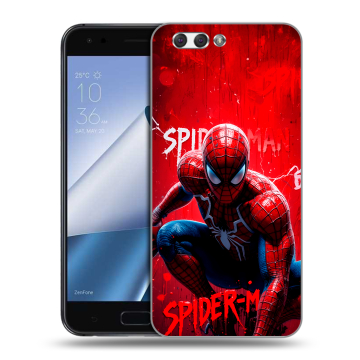 Силиконовый чехол на ASUS ZenFone 4 ZE554KL с принтом Spiderman Человек паук Силиконовый чехол на ASUS ZenFone 4 ZE554KL с принтом Spiderman Человек паук