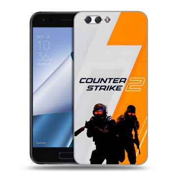 Силиконовый чехол на ASUS ZenFone 4 ZE554KL с принтом Counter Strike