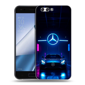 Силиконовый чехол на ASUS ZenFone 4 ZE554KL с принтом Mercedes Мерседес