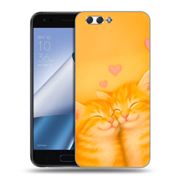 Силиконовый чехол на ASUS ZenFone 4 ZE554KL с принтом Милые котята