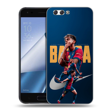 Силиконовый чехол на ASUS ZenFone 4 ZE554KL с принтом Барселона Barca Yamal 