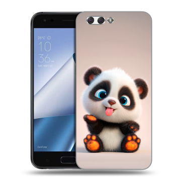 Силиконовый чехол на ASUS ZenFone 4 ZE554KL с принтом милая панда