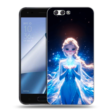 Силиконовый чехол на ASUS ZenFone 4 ZE554KL с принтом Холодное сердце Frozen