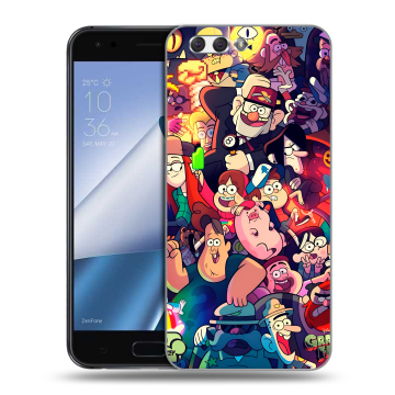 Силиконовый чехол на ASUS ZenFone 4 ZE554KL с принтом Gravity Falls Гравити Фолз