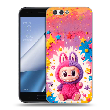 Силиконовый чехол на ASUS ZenFone 4 ZE554KL с принтом Labubu Лабубу