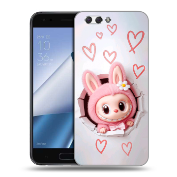 Силиконовый чехол на ASUS ZenFone 4 ZE554KL с принтом Labubu Лабубу
