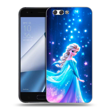 Силиконовый чехол на ASUS ZenFone 4 ZE554KL с принтом Холодное сердце Frozen