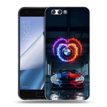 Силиконовый чехол на ASUS ZenFone 4 ZE554KL с принтом BMW БМВ