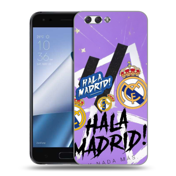 Силиконовый чехол на ASUS ZenFone 4 ZE554KL с принтом Real Madrid Реал Мадрид