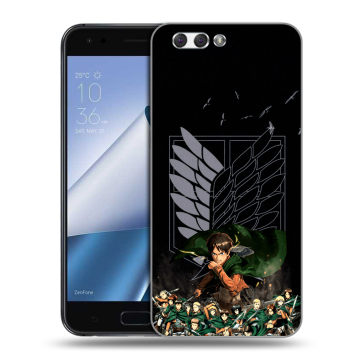 Силиконовый чехол на ASUS ZenFone 4 ZE554KL с принтом Атака титанов