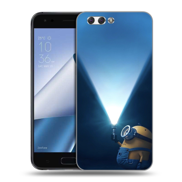 Силиконовый чехол на ASUS ZenFone 4 ZE554KL с принтом Миньоны