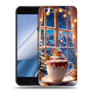 Силиконовый чехол на ASUS ZenFone 4 ZE554KL с принтом Новый год