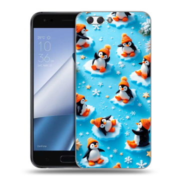 Силиконовый чехол на ASUS ZenFone 4 ZE554KL с принтом Новый год