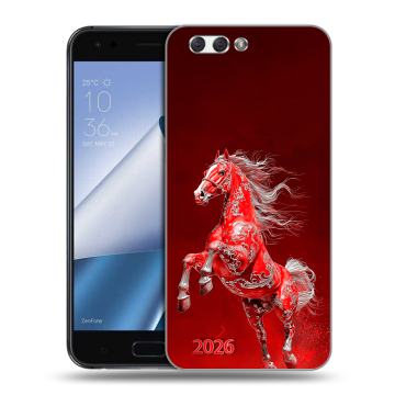 Силиконовый чехол на ASUS ZenFone 4 ZE554KL с принтом Новый год