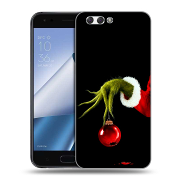 Силиконовый чехол на ASUS ZenFone 4 ZE554KL с принтом Новый год Гринч