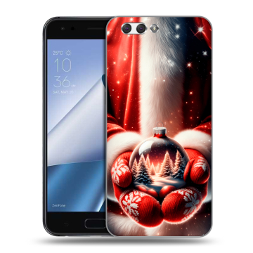 Силиконовый чехол на ASUS ZenFone 4 ZE554KL с принтом Новый год